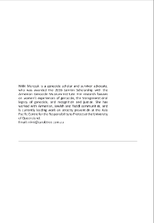 Transmitted Defiance: Genocide Resistance Across Generationsof Armenian Women