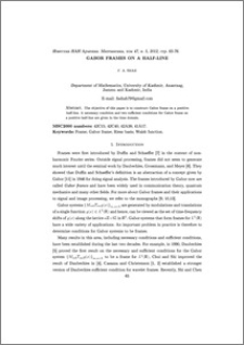 Gabor frames on a half-line