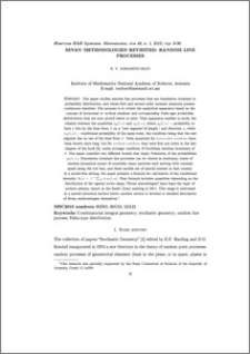 Sevan methodologies revisited: Random line processes