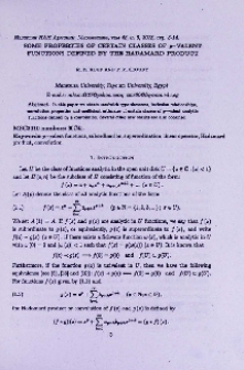 Some properties of certain classes of p-valent functions defined by the Hadamard product