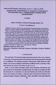 Asymptotic properties of maximum likelihood estimators for a generalized Pareto-type distribution