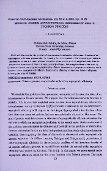 Second order asymptotical efficiency for a poisson process