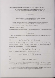 On the convergence of Fejér means of Walsh-Fourier series in the space Hp