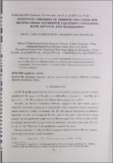 Existence theorems of periodic solutions for second-order difference equations containing both advance and retardation