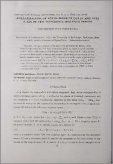 Generalization of Köthe-Toeplitz duals and null duals of new difference sequence spaces