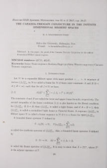 The Casazza-Tremain conjecture in the infinite dimensional Hilbert spaces
