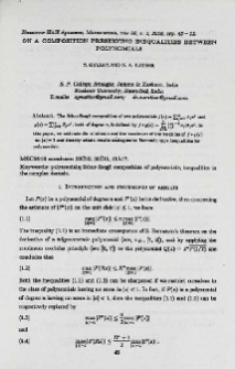 On a composition preserving inequalities between polynomials