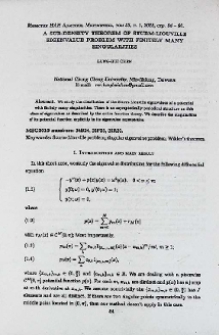 A sub-density theorem of Sturm-Liouville eigenvalue problem with finitely many singularities