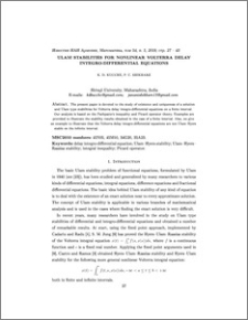 Ulam stabilities for nonlinear Volterra delay integro-differential equations