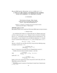 A note on the strong convergence of partial sums with respect to Vilenkin system