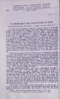 Under-reamed pile foundations in India
