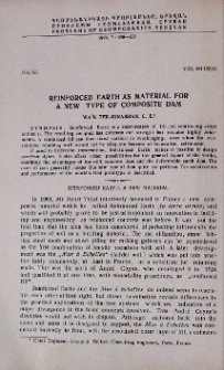 Reinforced earth as material for a new type of composite dam
