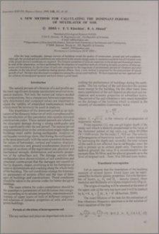 A new method for calculating the dominant periods of multilayer of soil
