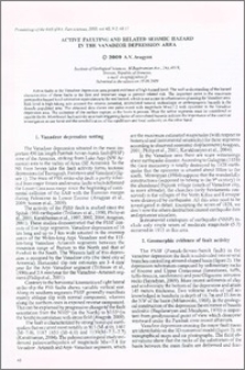 Active faulting related seismic hazard in the Vanadzor depression area