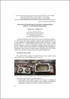 Cleaning method for planktonic foraminifera shells: An optimised procedure