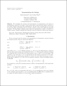 Transmutations for Strings