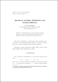 Interlaced, modular, distributive and boolean bilattices