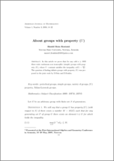 About groups with property (U)