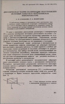 Динамическая теория поляризации рентгеновских волновых пакетов в рентгеновском монохроматоре