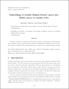 Embeddings of variable Hajlasz-Sobolev spaces into Holder spaces of variable order