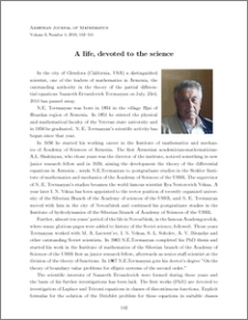 A life, devoted to the science