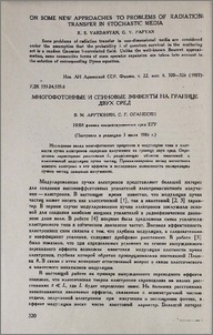 Многофотонные и спиновые эффекты на границе двух сред