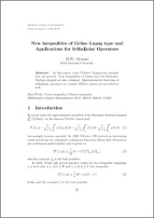 New inequalities of Gr\"{u}ss--Lupa\c{s} type and Applications for Selfadjoint Operators