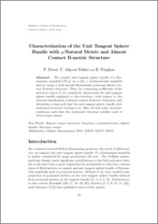 Characterization of the Unit Tangent Sphere Bundle with $ g $-Natural Metric and Almost Contact B-metric Structure
