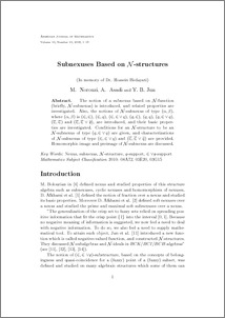 Subnexuses Based on ${\mathcal N}$-structures