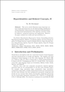 Hyperidentities and Related Concepts, II