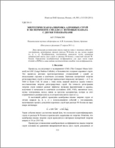 Энергетическая калибровка адронных струй в эксперименте CMS (LHC) с помощью канала с двумя топ-кварками