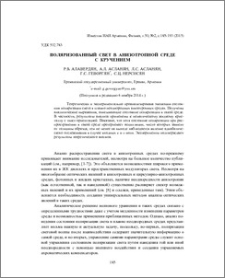 Поляризованный свет в анизотропной среде с кручением