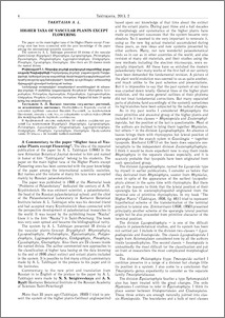 Higher taxa of vascular plants except flowering