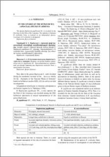 On the studies of the Bupleurum L. (Apiaceae) species in Armenia