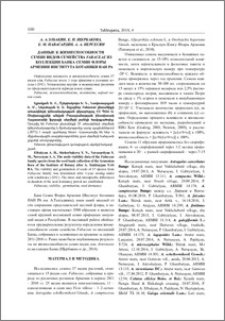 Данные к жизнеспособности семян видов семейства Fabaceae из коллекции Банка семян Флоры Армении Института ботаники НАН РА