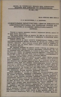 Сравнительная характеристика сдвигов показателей электрокардиограммы под влиянием разных доз мезатона в условиях интратрахеального наркоза