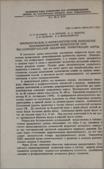 Биохимические и морфологические изменения ишемизированной конечности при экспериментальной окклюзии трифуркации аорты