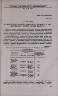 Морфофункциональные изменения миокарда у лиц, погибших от острой горной болезни