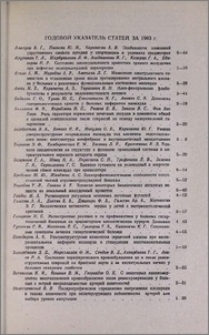 Годовой указатель статей за 1983 г.
