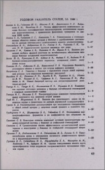 Годовой указатель статей, за 1988 г.