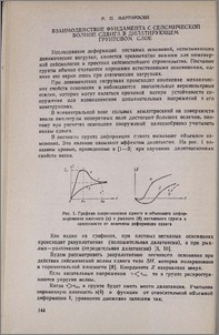Взаимодействия фундамента с сейсмической волной сдвига в дилатирующем грунтовом слое