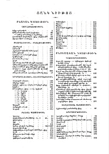 Ցանկ նիւթոց