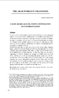 Saudi Arabia-Qatar. From Cooperation to Confrontation