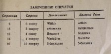 Замеченные опечатки