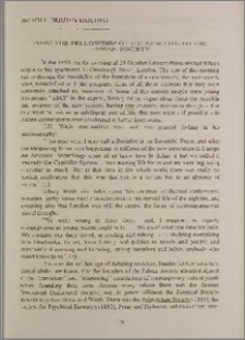 From the fellowship of the New Life to the Fabian society