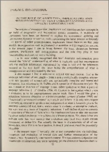On the role of assertion, implicature and presupposition in text understanding and context construction