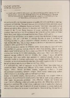 Comparative study of personality traits of normal males with males suffering from psychogenic impotence using Cattell's 16 personality factor test