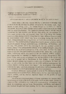 Government and democracy in history