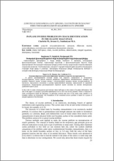 In-plane inverse problem on crack identification in the elastic half-space