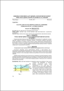 Elastic-spin waves propagation in a periodic ferromagnetic layered medium